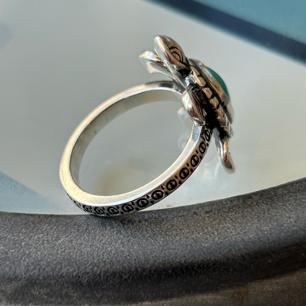James Avery Turquoise Turtle Ring - image 3